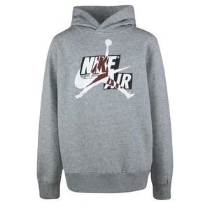 Nike Big boys gray pull over hoodie